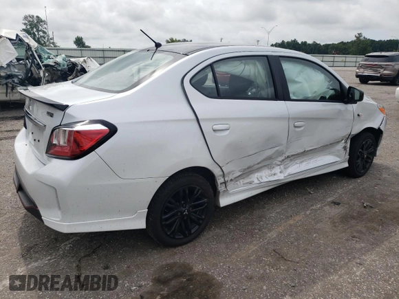 2024 Mitsubishi Mirage G4 ES with VIN ML32FUFJ0RHF06883, listed as a Copart auction lot 65540104 with 15,378 mi miles and Salvage Title. Bid and sale history available at carsss.com. Image 3.