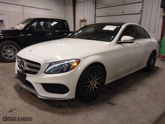 2016 Mercedes-Benz C-Class C 300 Luxury with VIN 55SWF4KB3GU123137, listed as a IAAI auction lot 41419930 with 182,435 mi miles. Bid and sale history available at carsss.com. Image 2.