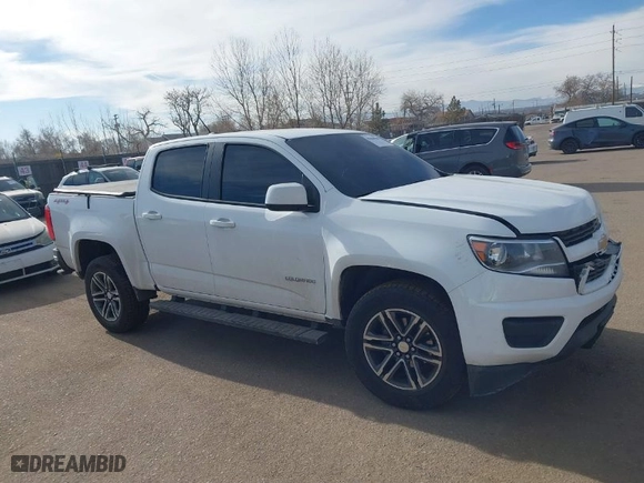 2019 Chevrolet Colorado 4WD Work Truck with VIN 1GCGTBEN0K1125759, listed as a IAAI auction lot 41466788 with 64,504 mi miles. Bid and sale history available at carsss.com. Image 1.