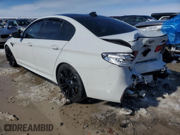 2019 BMW M5 Competition with VIN WBSJF0C51KB447883, listed as a Copart auction lot 42544553 with 14,000 mi miles. Bid and sale history available at carsss.com. Image 2.