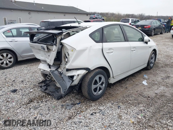 2013 Toyota Prius One with VIN JTDKN3DUXD5544751, listed as a IAAI auction lot 42019257 with 154,450 mi miles and . Bid and sale history available at carsss.com. Image 4.