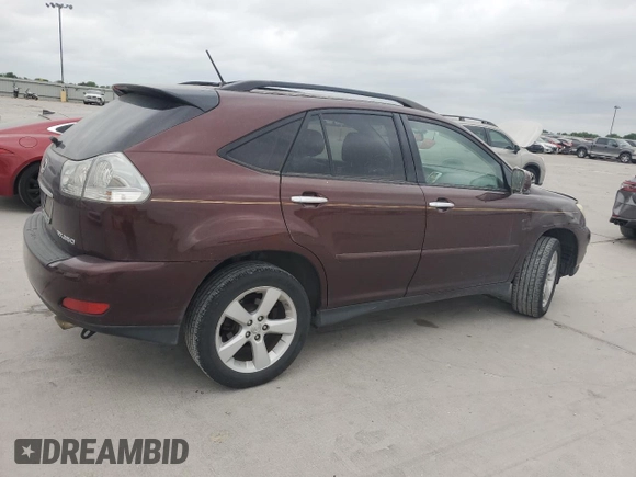 2009 Lexus RX 350 with VIN JTJGK31U899852162, listed as a Copart auction lot 50327435 with 166,085 mi miles and Salvage Title. Bid and sale history available at DreamBid. Image 3.
