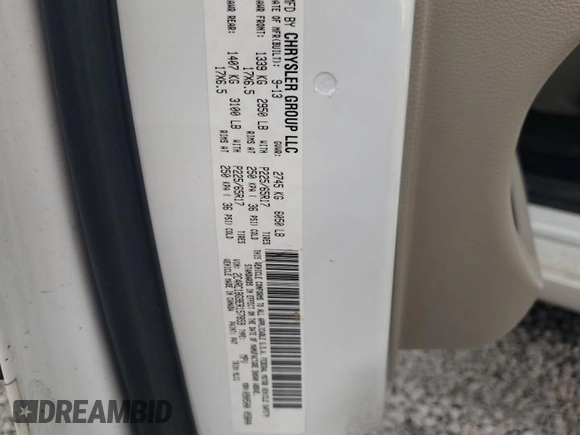 2014 Chrysler Town & Country Touring with VIN 2C4RC1BG9ER157859, listed as a Copart auction lot 53154205 with 164,230 mi miles and Salvage Title. Bid and sale history available at carsss.com. Image 13.