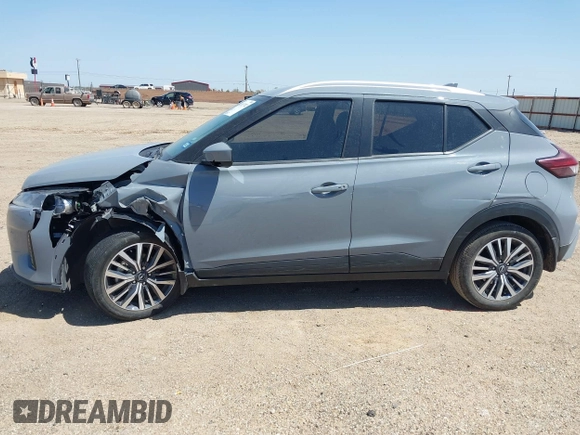 2023 Nissan Kicks SV with VIN 3N1CP5CV8PL574536, listed as a IAAI auction lot 42027742 with 35,257 mi miles. Bid and sale history available at carsss.com. Image 14.