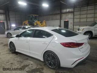 2018 Hyundai Elantra Sport with VIN KMHD04LB0JU628975, listed as a Copart auction lot 47574525 with 119,464 mi miles and Salvage Title. Bid and sale history available at carsss.com. Image 2.
