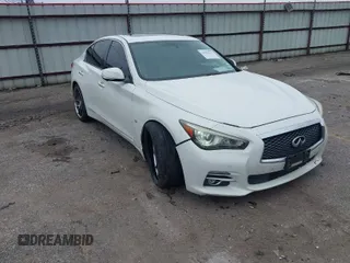 2014 Infiniti Q50 Sport with VIN JN1BV7AP1EM688494, listed as a IAAI auction lot 41622119 with 152,881 mi miles and . Bid and sale history available at DreamBid. Image 1.