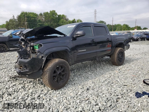 2020 Toyota Tacoma SR5 with VIN 3TMCZ5AN0LM299243, listed as a Copart auction lot 58818825 with 76,449 mi miles and Salvage title. Bid and sale history available at DreamBid. Image 1.