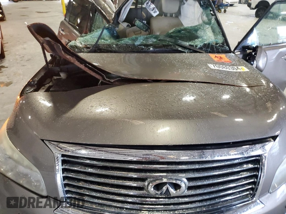 2013 Infiniti QX56 with VIN JN8AZ2NC4D9330416, listed as a Copart auction lot 70080304 with 0 mi miles and Salvage Title. Bid and sale history available at carsss.com. Image 12.