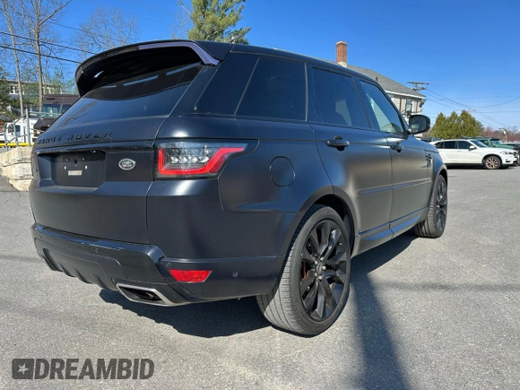 2021 Land Rover Range Rover Sport HST with VIN SALWS2RU1MA791038, listed as a Copart auction lot 52868485 with 126,857 mi miles and Clean Title. Bid and sale history available at carsss.com. Image 3.