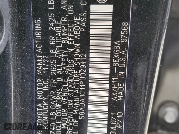 2023 Lexus ES 300h z VIN 58ADA1C11PU029412, wystawiony jako Copart lot #52893235 z przebiegiem 50 863 mil mil oraz Szkoda całkowita • Salvage title. Historia ofert i sprzedaży dostępna na DreamBid. Obrazek 13.
