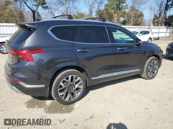 2022 Hyundai Santa Fe Calligraphy with VIN 5NMS54AL4NH389713, listed as a Copart auction lot 48257505 with 26,970 mi miles and Salvage Title. Bid and sale history available at carsss.com. Image 3.