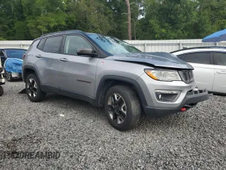 2018 Jeep Compass Trailhawk with VIN 3C4NJDDB3JT168841, listed as a Copart auction lot 59009415 with 130,752 mi miles and Salvage title. Bid and sale history available at DreamBid. Image 4.