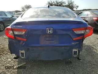 2019 Honda Accord Sedan Sport 1.5T with VIN 1HGCV1F36KA127307, listed as a Copart auction lot 53400675 with 56,091 mi miles and Salvage Title. Bid and sale history available at carsss.com. Image 6.