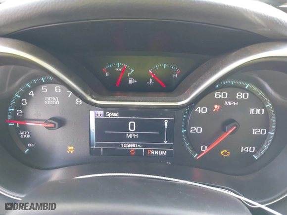 2016 Chevrolet Impala LS with VIN 2G11X5SA2G9170940, listed as a IAAI auction lot 41558728 with 105,990 mi miles. Bid and sale history available at carsss.com. Image 7.