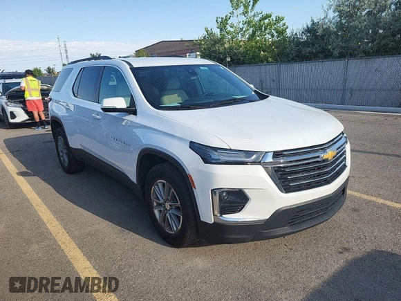 2022 Chevrolet Traverse LT Cloth with VIN 1GNERGKW4NJ158307, listed as a IAAI auction lot 42708260 with 60,990 mi miles and . Bid and sale history available at DreamBid. Image 32.
