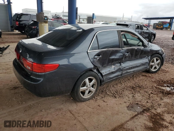 2005 Honda Accord EX with VIN 1HGCM56735A188941, listed as a Copart auction lot 48423325 with 121,311 mi miles and Salvage Title. Bid and sale history available at DreamBid. Image 3.