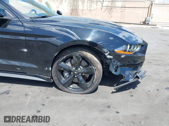 2022 Ford Mustang GT with VIN 1FA6P8CF3N5110805, listed as a IAAI auction lot 41943468 with 27,247 mi miles and . Bid and sale history available at carsss.com. Image 6.