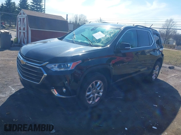 2021 Chevrolet Traverse LT Cloth with VIN 1GNERGKW5MJ197065, listed as a IAAI auction lot 41861029 with 57,992 mi miles. Bid and sale history available at carsss.com. Image 2.
