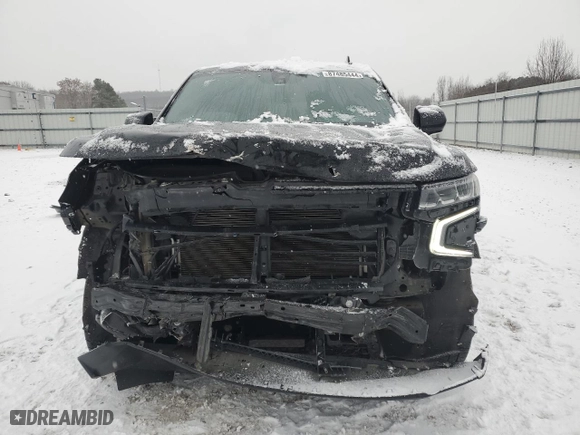 2021 Chevrolet Tahoe LT with VIN 1GNSKNKDXMR248068, listed as a Copart auction lot 87485444 with 88,878 mi miles and Salvage Title. Bid and sale history available at carsss.com. Image 5.