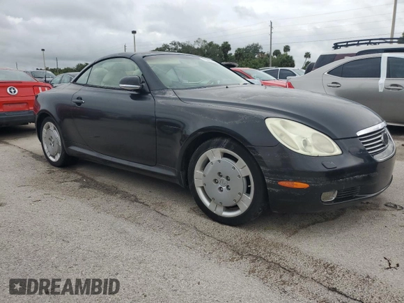 2002 Lexus SC with VIN JTHFN48Y320005577, listed as a Copart auction lot 75085314 with Not Provided miles and Non Repairable. Bid and sale history available at carsss.com. Image 4.
