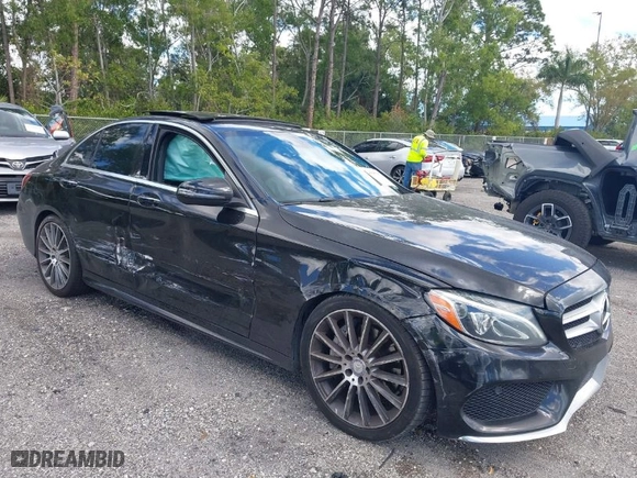 2017 Mercedes-Benz C-Class C 300 with VIN WDDWF4JB9HR246607, listed as a IAAI auction lot 41683752 with 116,802 mi miles. Bid and sale history available at carsss.com. Image 1.