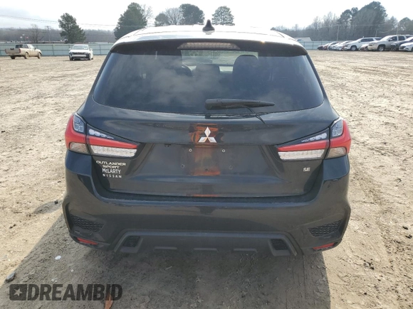 2021 Mitsubishi Outlander Sport SE with VIN JA4APVAU0MU026458, listed as a Copart auction lot 44255385 with 99,013 mi miles and Salvage Title. Bid and sale history available at carsss.com. Image 6.