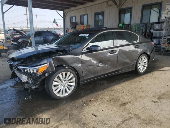 2015 Acura RLX Advance with VIN JH4KC1F97FC000997, listed as a Copart auction lot 75295404 with 67,403 mi miles and Salvage title. Bid and sale history available at DreamBid. Image 1.