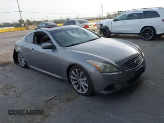 2008 Infiniti G37 Coupe Journey with VIN JNKCV64E18M122635, listed as a IAAI auction lot 41756093 with Not Provided miles. Bid and sale history available at carsss.com. Image 1.