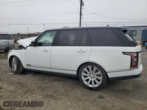 2015 Land Rover Range Rover Supercharged with VIN SALGS3TF6FA223147, listed as a Copart auction lot 48259215 with 105,642 mi miles and Clean title. Bid and sale history available at DreamBid. Image 2.