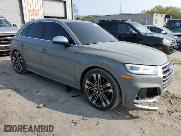 2019 Audi SQ5 Premium Plus with VIN WA1B4AFY1K2015849, listed as a Copart auction lot 52017083 with 25,465 mi miles. Bid and sale history available at carsss.com. Image 4.