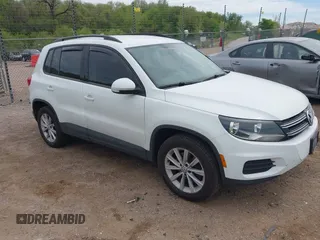 2017 Volkswagen Tiguan S with VIN WVGBV7AX8HK050834, listed as a IAAI auction lot 42242106 with 49,081 mi miles and . Bid and sale history available at DreamBid. Image 1.