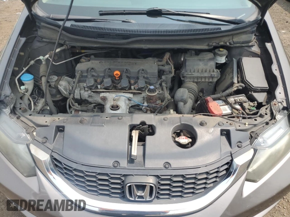 2013 Honda Civic LX with VIN 2HGFB2F55DH552566, listed as a Copart auction lot 59542755 with 160,820 mi miles and Salvage title. Bid and sale history available at DreamBid. Image 11.