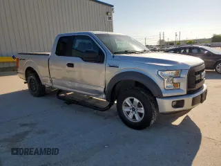 2016 Ford F-150 XL with VIN 1FTEX1C89GFA36835, listed as a Copart auction lot 61266455 with 98,187 mi miles and Salvage title. Bid and sale history available at DreamBid. Image 4.