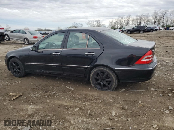 2007 Mercedes-Benz C 280 Luxury with VIN WDBRF92H37F932177, listed as a Copart auction lot 51759975 with 164,825 mi miles and Salvage title. Bid and sale history available at DreamBid. Image 2.