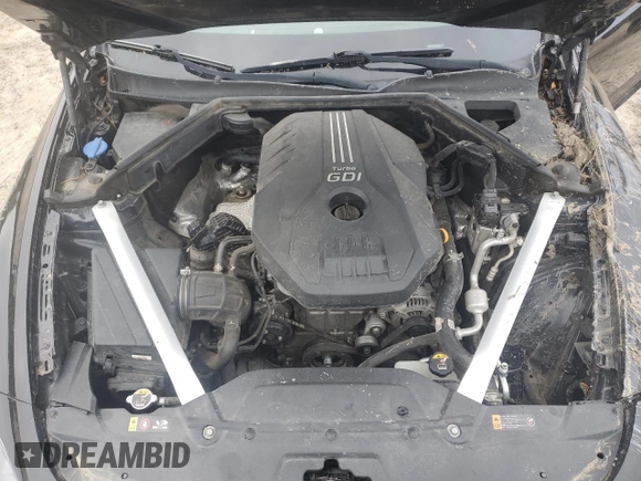 2018 Kia Stinger Premium with VIN KNAE25LA2J6017296, listed as a Copart auction lot 80624334 with 102,407 mi miles and Salvage Title. Bid and sale history available at DreamBid. Image 12.