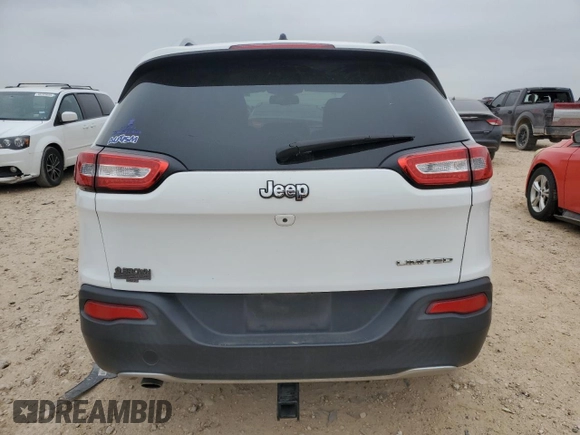 2015 Jeep Cherokee Limited with VIN 1C4PJLDB5FW765834, listed as a Copart auction lot 46186225 with 87,758 mi miles and Salvage Title. Bid and sale history available at DreamBid. Image 6.