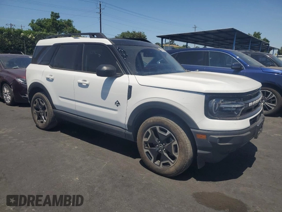 2023 Ford Bronco Sport Outer Banks with VIN 3FMCR9C66PRE30547, listed as a Copart auction lot 59049965 with 28,655 mi miles and Salvage title. Bid and sale history available at DreamBid. Image 4.