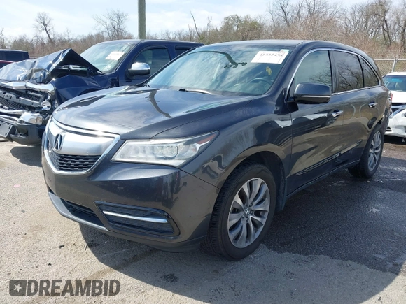 2014 Acura MDX Technology z VIN 5FRYD3H47EB007857, wystawiony jako IAAI lot #41732458 z przebiegiem 173 435 mil mil oraz . Historia ofert i sprzedaży dostępna na DreamBid. Obrazek 2.