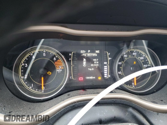2018 Jeep Cherokee Latitude with VIN 1C4PJLCB0JD576773, listed as a Copart auction lot 51104415 with 136,063 mi miles and Salvage Title. Bid and sale history available at carsss.com. Image 9.