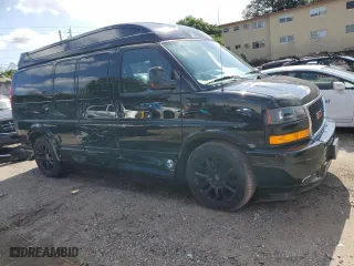 2021 GMC Savana Cargo Van with VIN 1GTW7AF7XM1288092, listed as a Copart auction lot 39192523 with 7,265 mi miles. Bid and sale history available at carsss.com. Image 4.