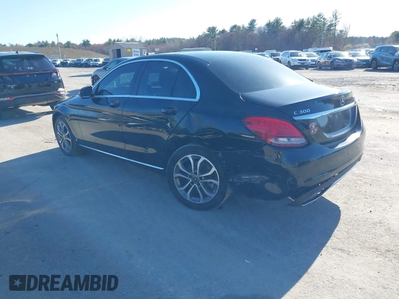 2018 Mercedes-Benz C 300 with VIN WDDWF4KB3JR349672, listed as a IAAI auction lot 42001121 with 76,496 mi miles and . Bid and sale history available at DreamBid. Image 3.