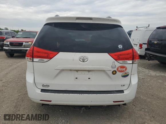 2012 Toyota Sienna LE AAS with VIN 5TDKK3DC2CS217382, listed as a Copart auction lot 58067475 with 146,769 mi miles and Salvage title. Bid and sale history available at DreamBid. Image 6.