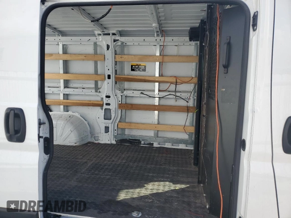 2023 Ram ProMaster Cargo with VIN 3C6LRVVG6PE584399, listed as a Copart auction lot 46678675 with Not Provided miles and Clean Title. Bid and sale history available at DreamBid. Image 10.