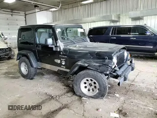 2002 Jeep Wrangler Sport with VIN 1J4FA49S62P713475, listed as a Copart auction lot 59299965 with 114,654 mi miles and Non repairable. Bid and sale history available at DreamBid. Image 13.