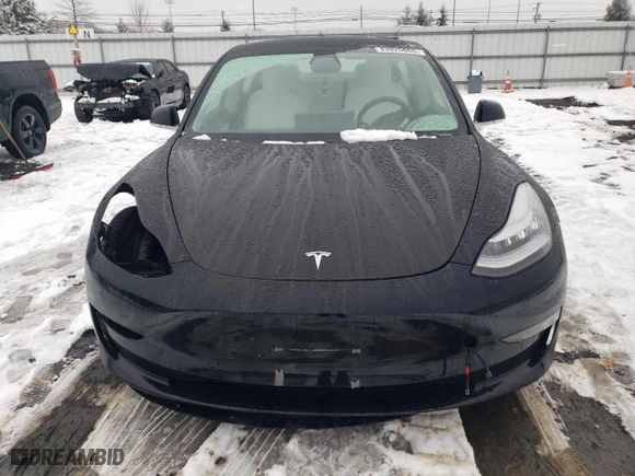 2019 Tesla Model 3 Long Range with VIN 5YJ3E1EB1KF407053, listed as a Copart auction lot 45630465 with 0 mi miles and Salvage Title. Bid and sale history available at carsss.com. Image 5.