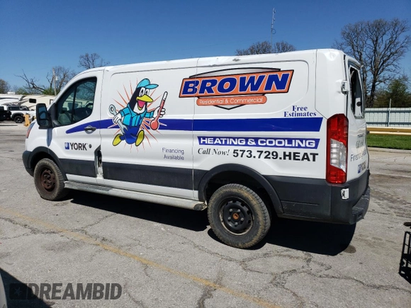 2019 Ford Transit with VIN 1FTYR1ZM1KKB34575, listed as a Copart auction lot 51759335 with 112,605 mi miles and Salvage Title. Bid and sale history available at DreamBid. Image 2.