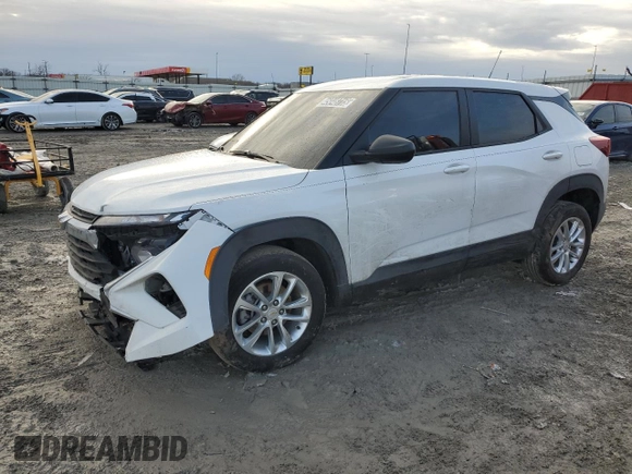 2025 Chevrolet TrailBlazer LS with VIN KL79MMSP4SB044102, listed as a Copart auction lot 45048715 with 26,537 mi miles and Clean Title. Bid and sale history available at DreamBid. Image 1.