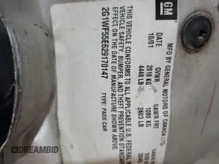 2002 Chevrolet Impala z VIN 2G1WF55E629170147, wystawiony jako Copart lot #47491255 z przebiegiem 296 063 mil mil oraz Szkoda całkowita • Salvage title. Historia ofert i sprzedaży dostępna na DreamBid. Obrazek 12.