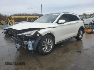2020 Infiniti QX50 Essential z VIN 3PCAJ5M31LF114193, wystawiony jako Copart lot #51657455 z przebiegiem 53 208 mil mil oraz Szkoda całkowita • Salvage title. Historia ofert i sprzedaży dostępna na DreamBid. Obrazek 1.
