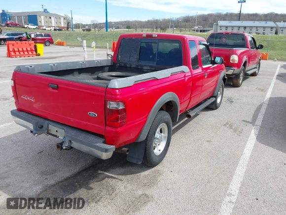 2002 Ford Ranger XL Fleet with VIN 1FTZR45E82PA15624, listed as a IAAI auction lot 41867220 with 207,603 mi miles. Bid and sale history available at carsss.com. Image 4.